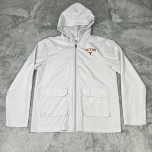 Texas Longhorns Jacket Boys Extra Large Gray Zip Hooded Lightweight